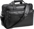 Seyfocnia Leather Laptop Bag for 15.6 and 17.3 Inch Laptops