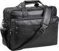 Leather Laptop Bag 15.6 in 17.3 in Messenger Briefcase - Business