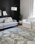 Skye Collection SKY-09 Graphite/Silver Accent Rug 2ft 3in x 3ft 9in