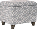 Upholstered Medium Rectangular Storage Ottoman - Versatile Seating