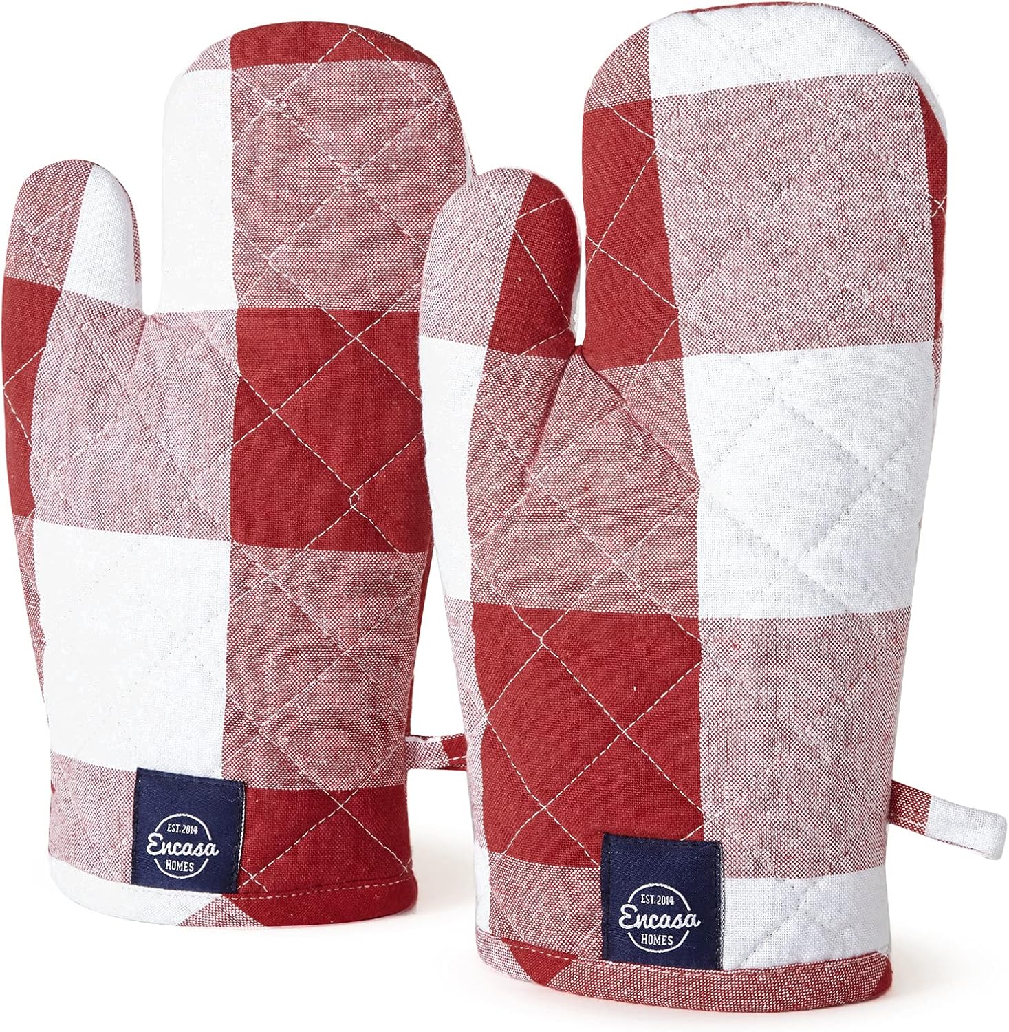 Heat Resistant Oven Gloves - Encasa XO 2pc Set
