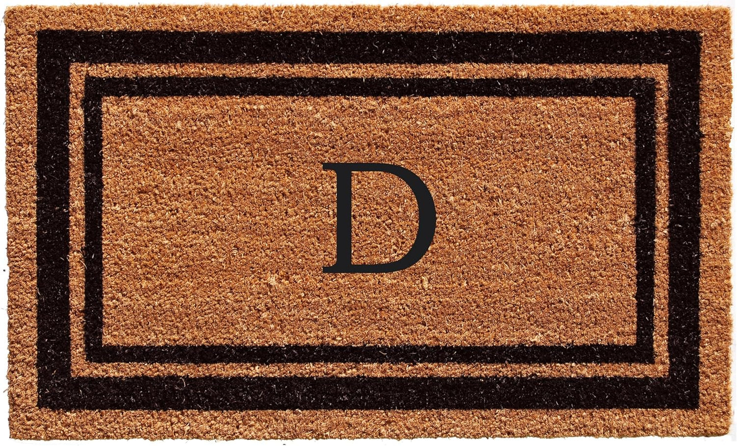 Calloway Mills Monogram Doormat Letter D - Durable 36in x 72in