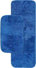 Garland Rug Traditional Nylon Washable Electric Blue 2-Piece Bath Set