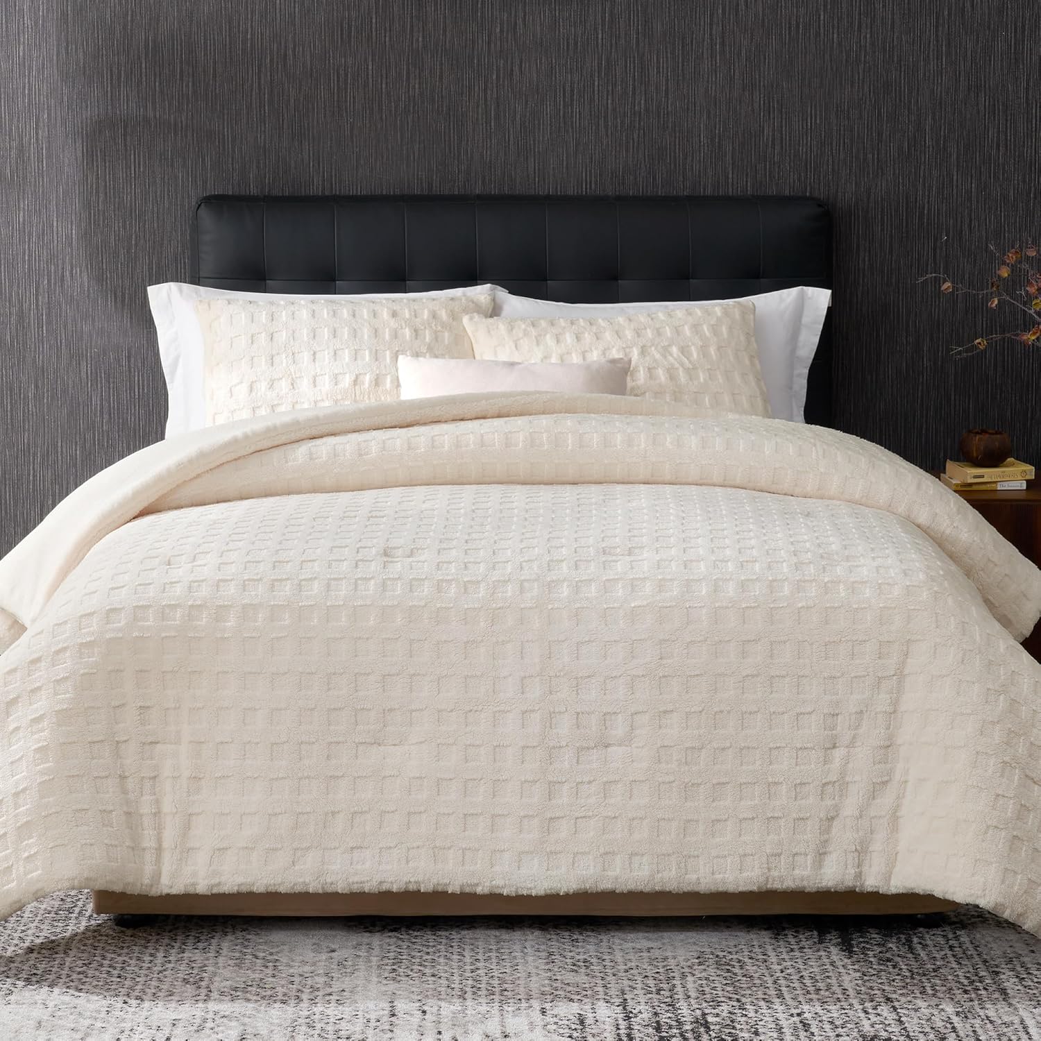 Amelie Home Waffle Comforter King Set for Cozy Winter Nights