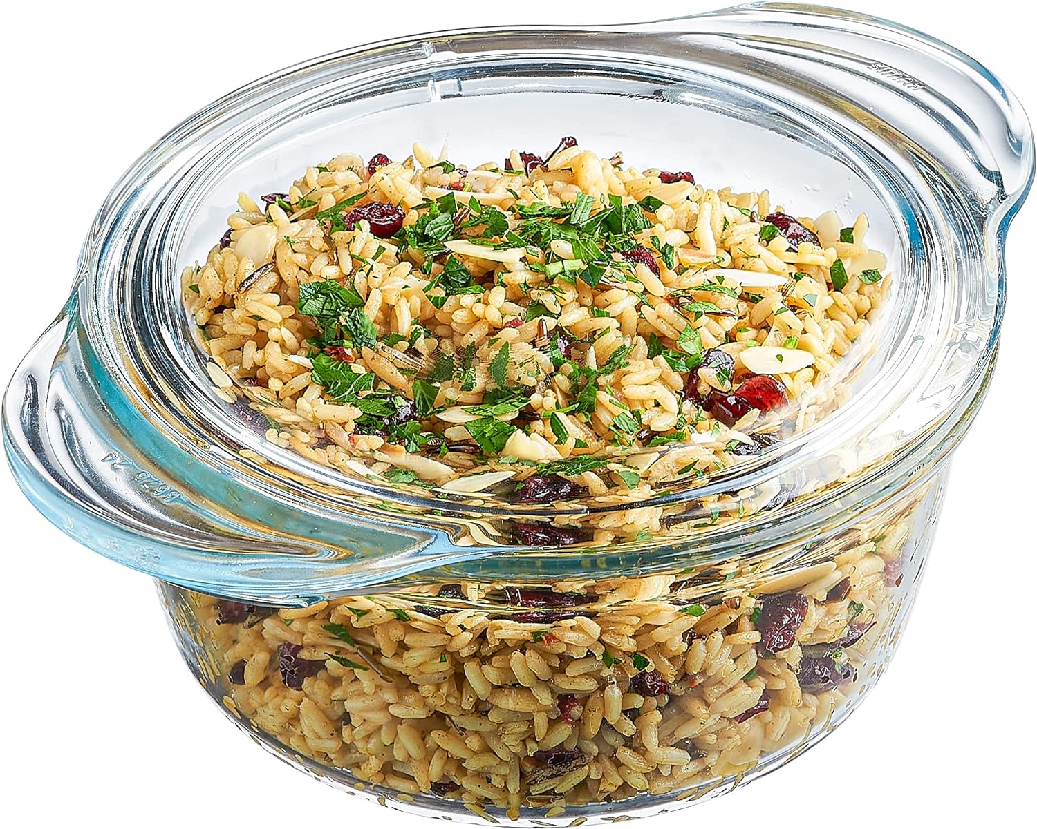 Glass Casserole Dish with Lid and Handles for Cooking and Baking