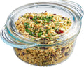 Simax Casserole Dish with Lid 48 Oz Glass Oven-to-Table