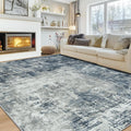 10x14 Area Rug Washable Modern Abstract Rug - Non Slip Durable