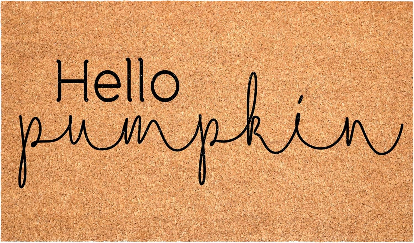 Calloway Mills Hello Pumpkin Doormat for All-Season Use