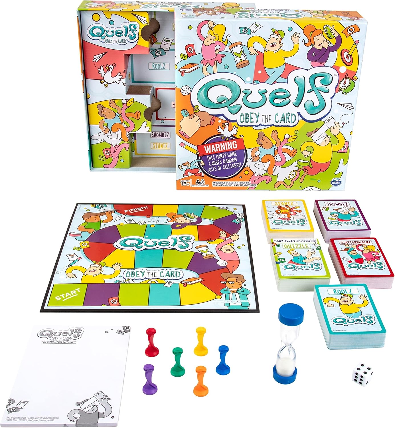 Quelf Board Game: Hilarious Party Game for Teens and Adults