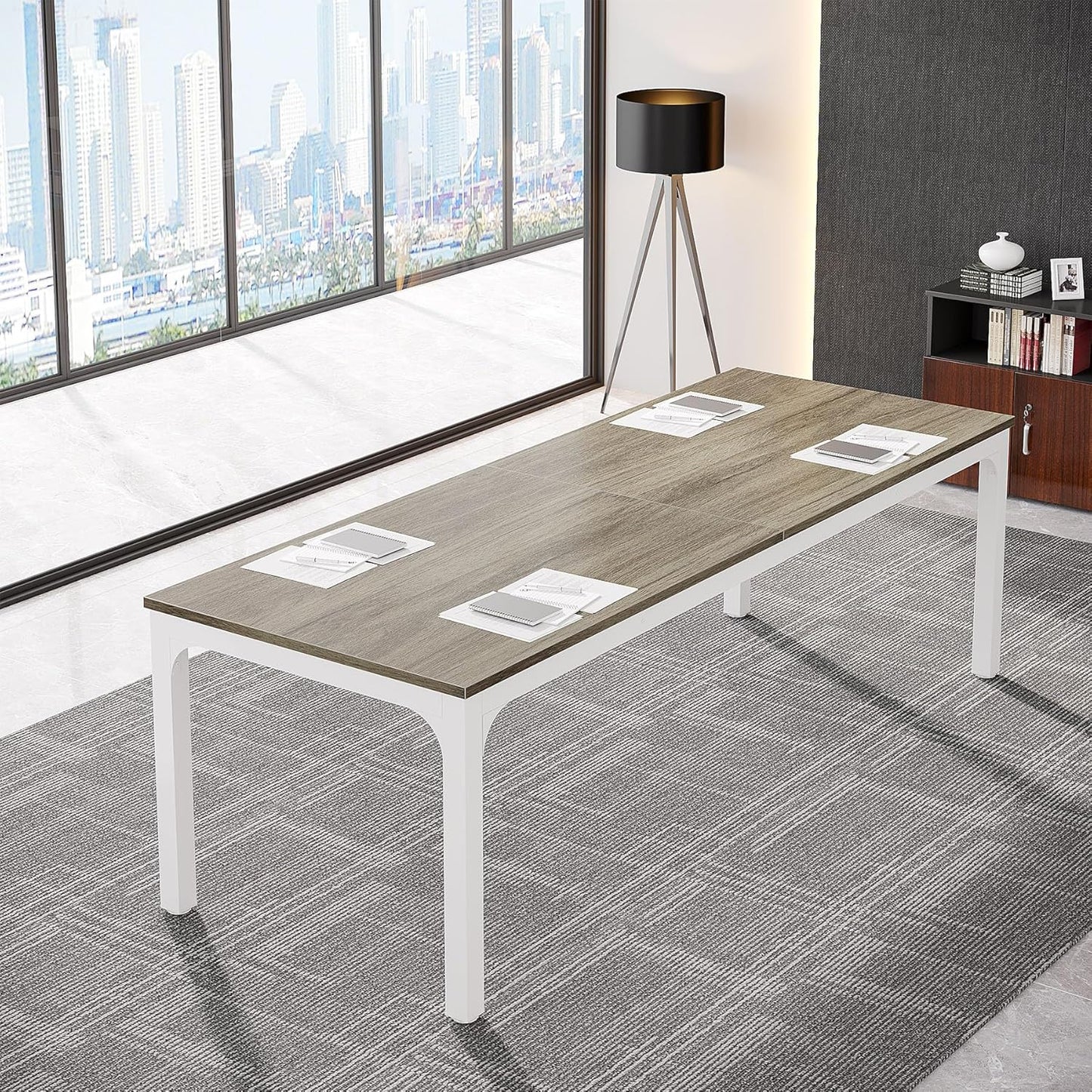 Tribesigns 6.5FT Conference Table for Business Meetings and Seminars
