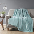 Beautyrest Heated Electric Blanket Throw - Fast Heating, Low EMF