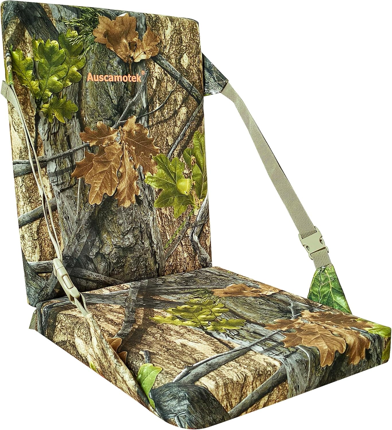 AUSCAMOTEK Camouflage Hunting Cushion with Backrest for Comfort