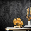 Black Crocodile Peel and Stick Wallpaper by Cismmy
