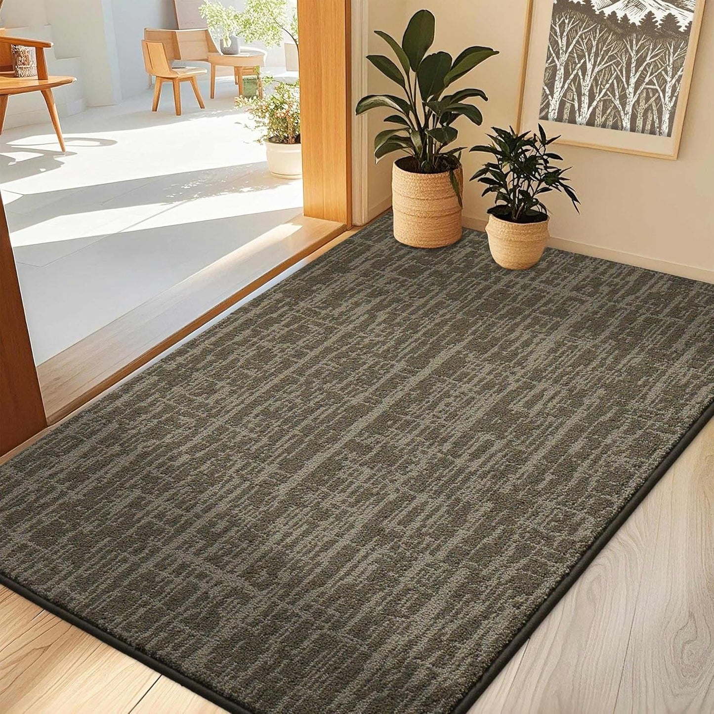 Dirt-Trapper Door Mat 32x48 Non-Slip Entryway Rug for Home