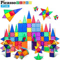 Magnetic Building Tiles 100 Piece Set - Creative 3D Play