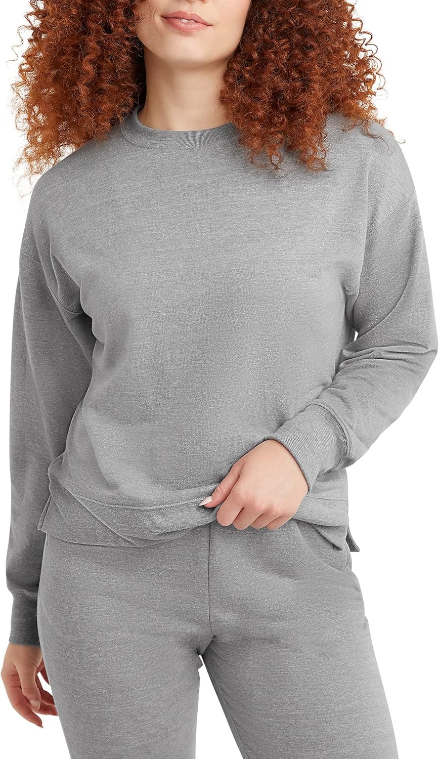 Hanes French Terry Sweatshirt, Lightweight & Cozy