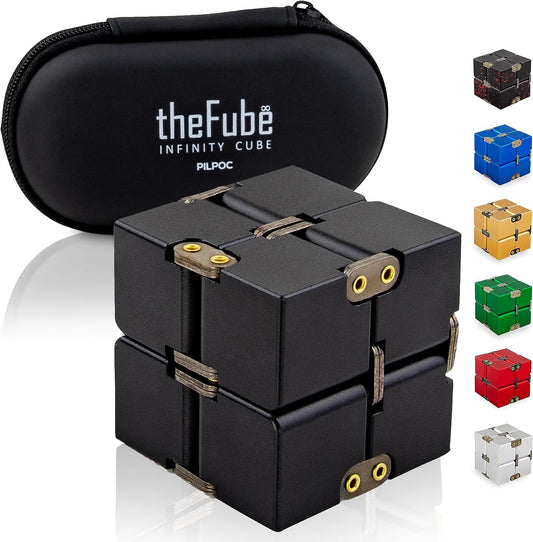PILPOC Aluminum Infinity Cube - Stress Relief Magic Toy