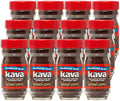 Kava Acid-Neutralized Instant Coffee, 4 Ounce Pack of 12 - Low-Acid