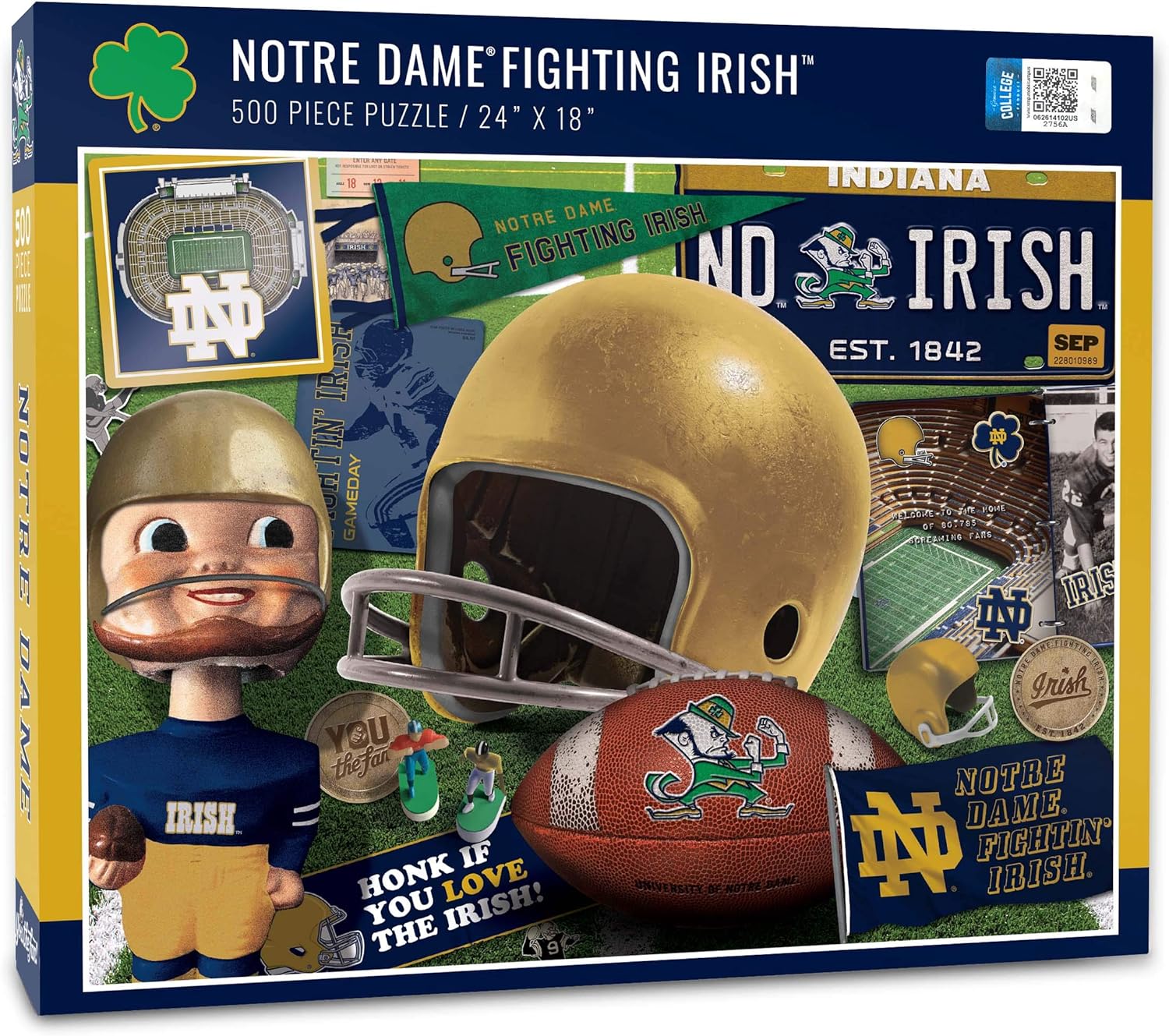 YouTheFan NCAA Notre Dame Fighting Irish Puzzle - 500 Pieces