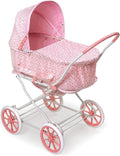 Badger Basket English Style Doll Stroller - Adjustable Canopy Pram