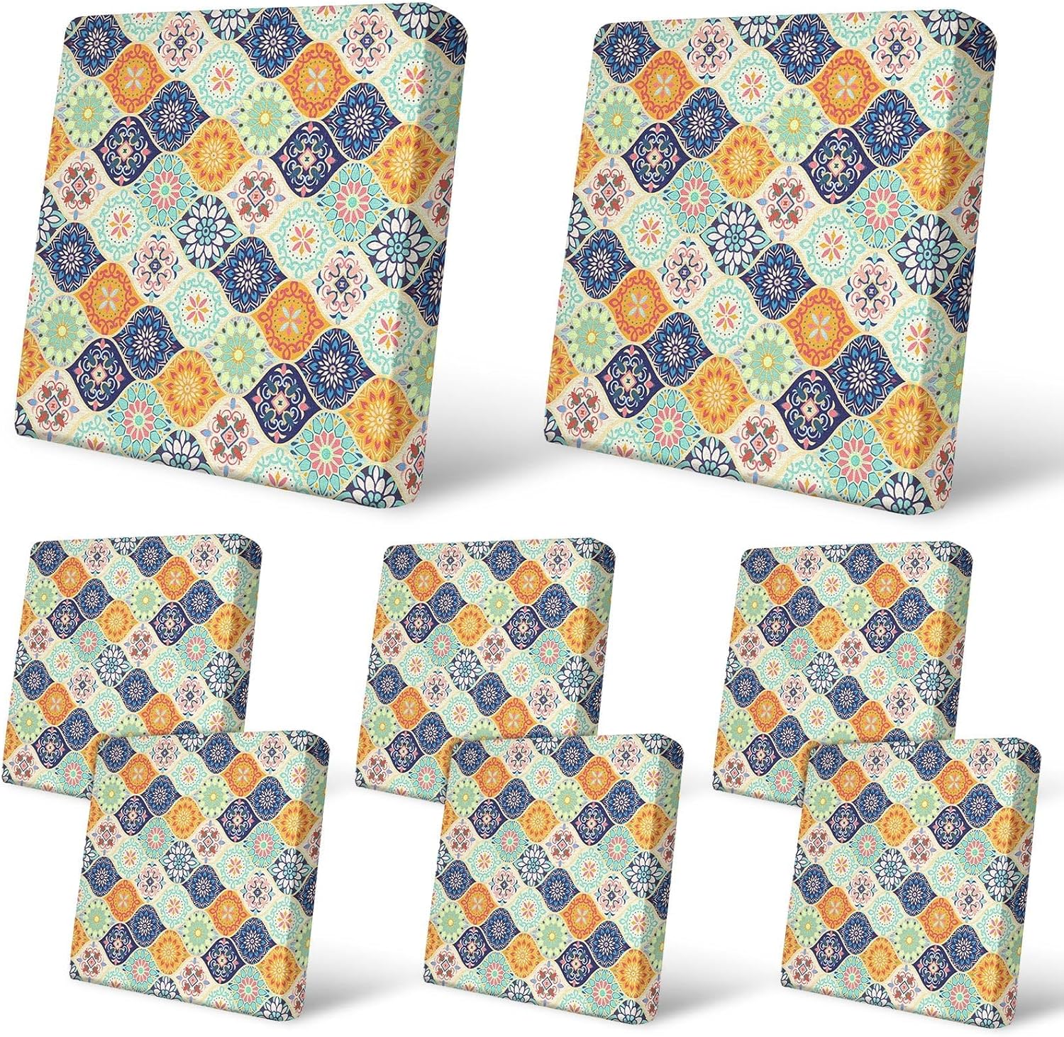 8Pcs Patio Cushion Covers for Outdoor Couch Protection and Style
