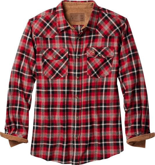 Legendary Whitetails Men's Western Flannel Shirt for Comfort