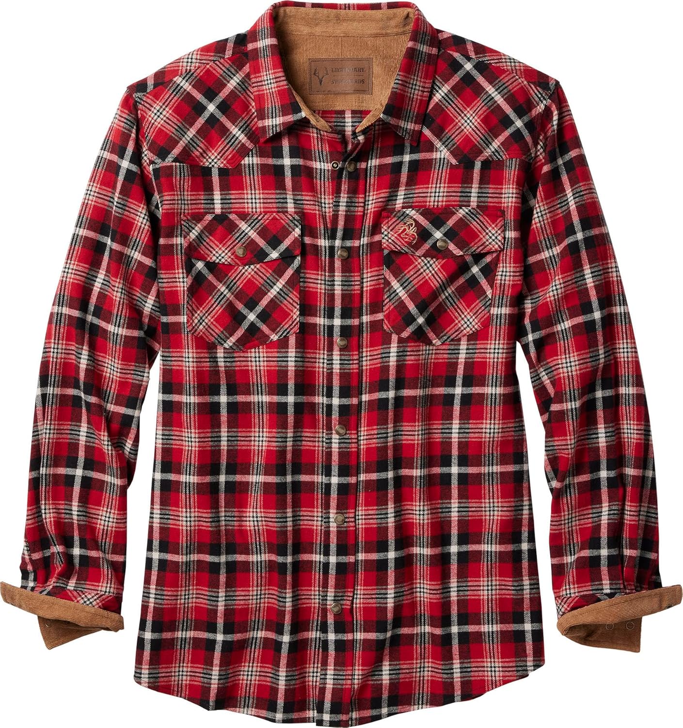 Legendary Whitetails Men's Western Flannel Shirt for Comfort