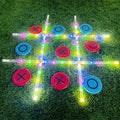 Outdoor Games Giant Tic Tac Toe Games 3ft x 3ft - Portable Lighted