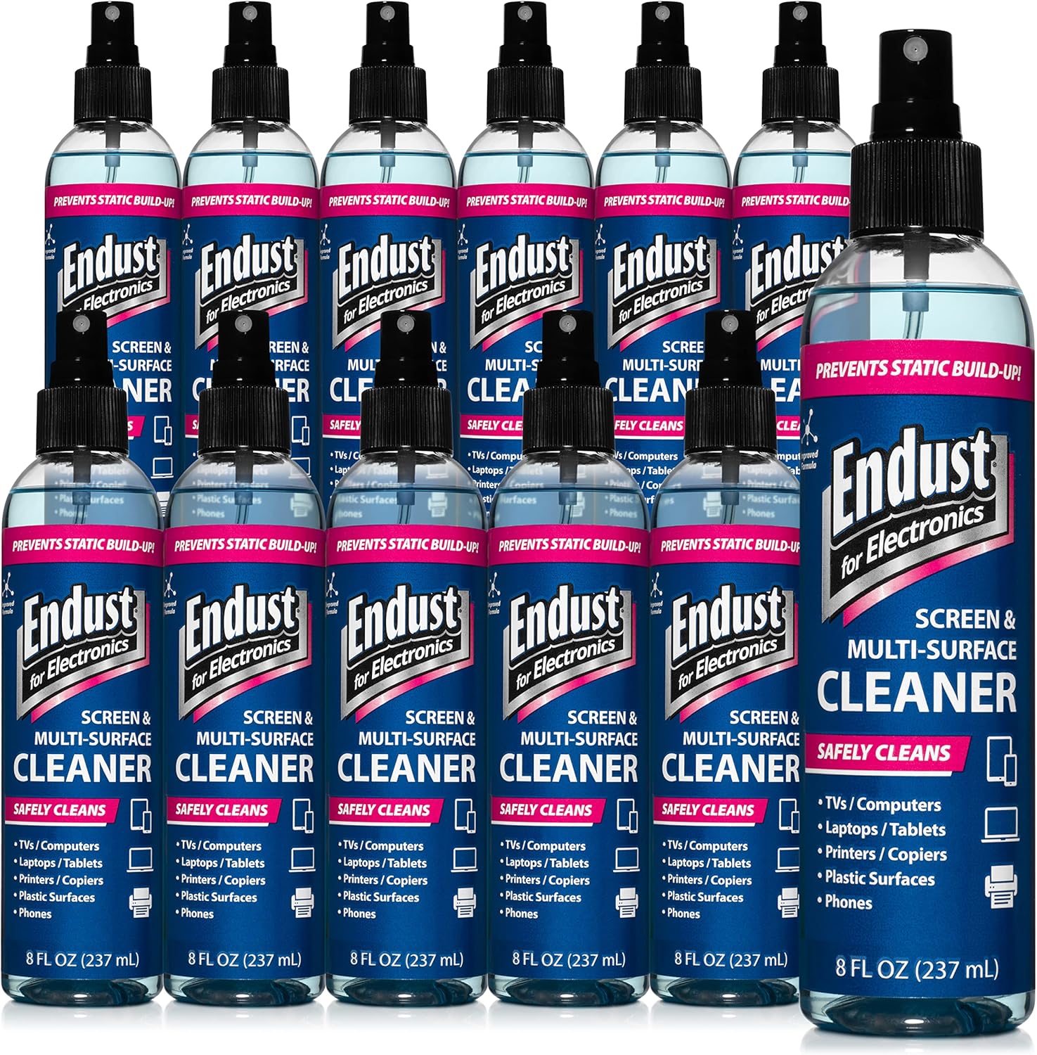 Endust Anti-Static Cleaning Spray for Electronics - 12 Pack