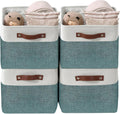DECOMOMO Fabric Storage Bins Large 4-Pack - Sturdy Closet Organizers