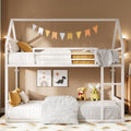 LIKIMIO Bunk Bed Twin Over Twin - Space-Saving House Frame