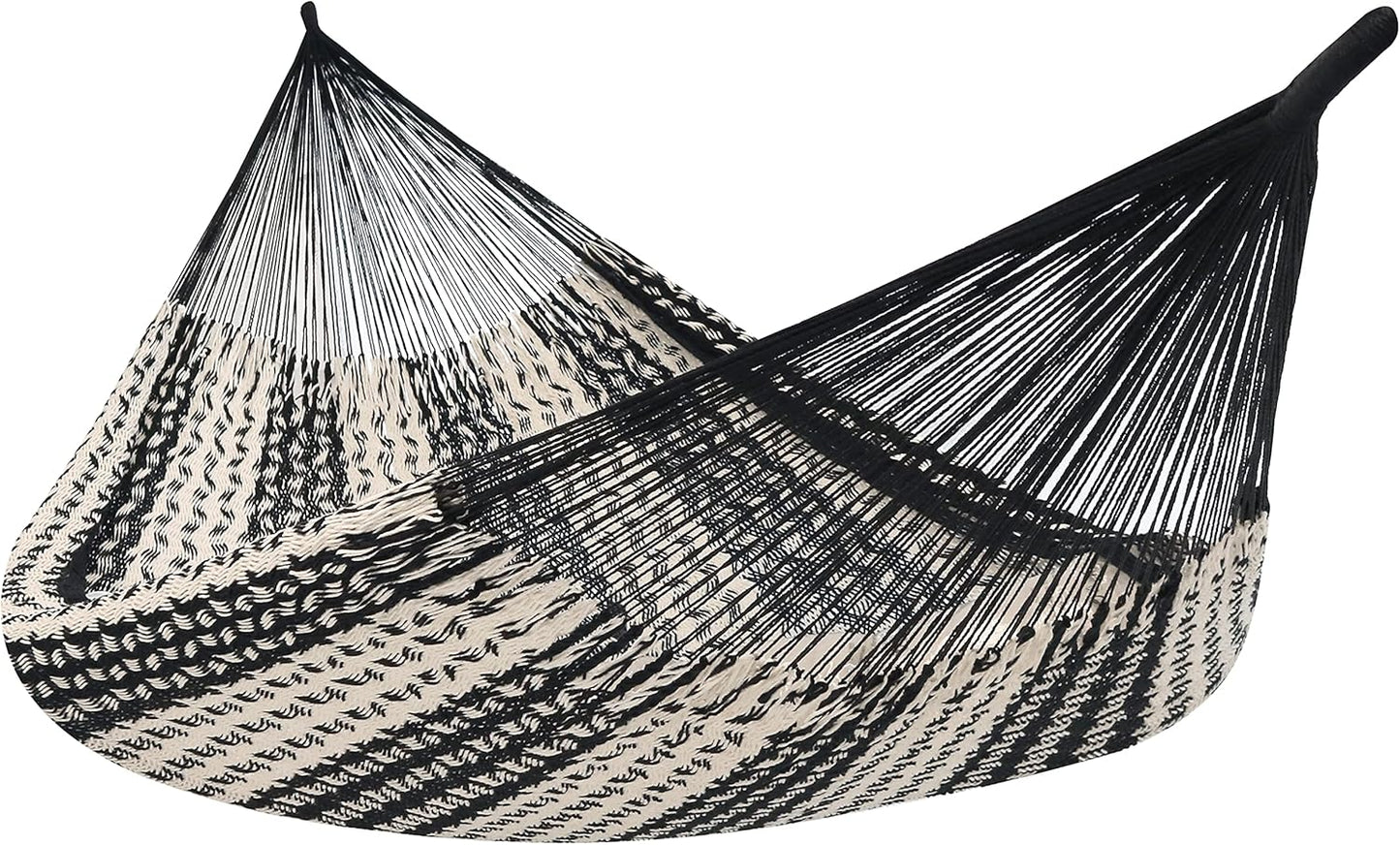 Sunnydaze Handwoven XXL Thick Cord Mayan Double Hammock Comfort