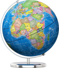 Illuminated World Globe with Stand, 13in Globe - LED Constellation