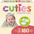 Cuties Size 3 Diapers 180 Count - Skin Smart, Hypoallergenic