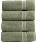 Premium Bamboo Viscose Towels Set of 4 for Ultimate Comfort