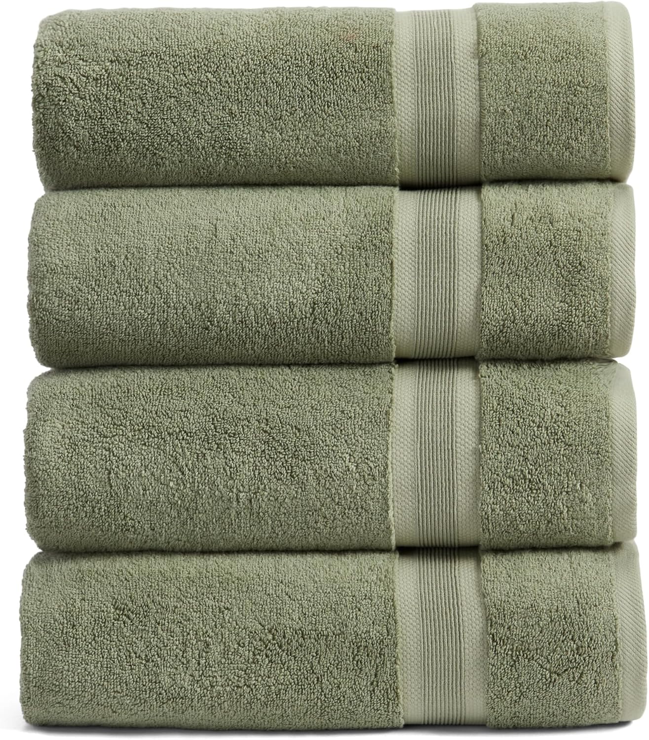Luxury Viscose from Bamboo Bath Towel Set of 4 for Comfort
