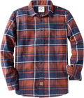 Men's Cozy Flannel Shirt by Dubinik - Long Sleeve Cotton Style
