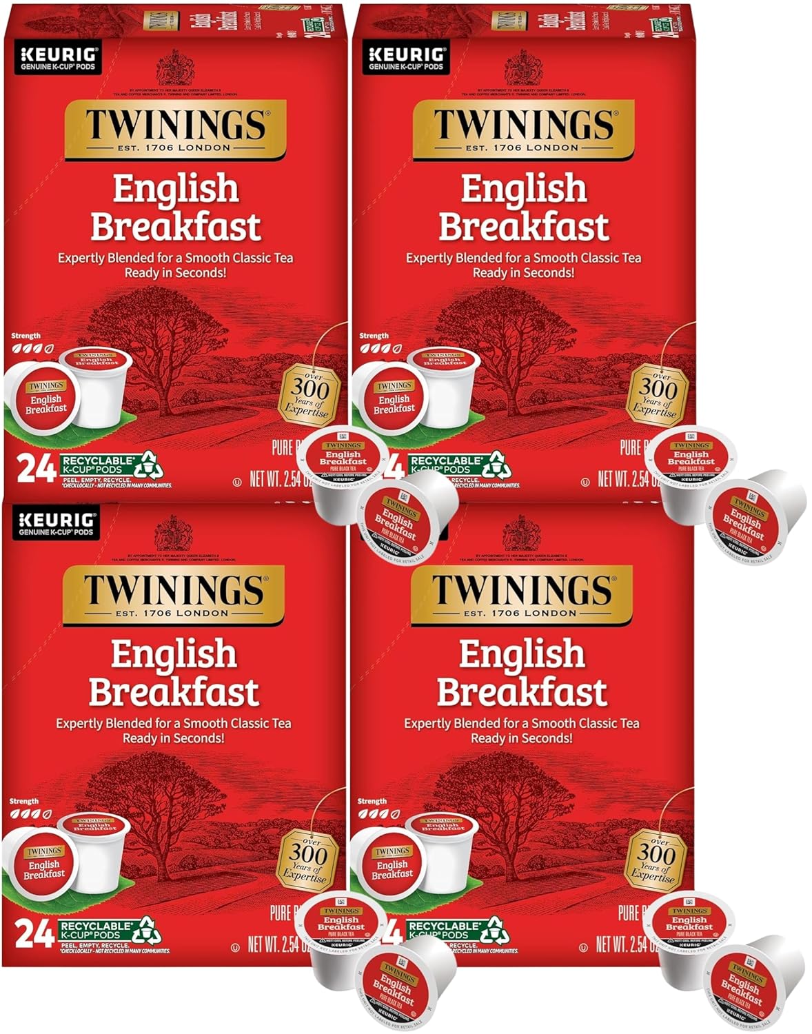 Twinings English Breakfast Tea K-Cups for Refreshing Moments