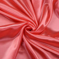 Charmeuse Satin Fabric 25 Yard Roll 44in Wide - Coral
