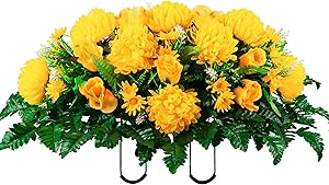 Sympathy Silks Artificial Cemetery Flowers for Grave Decor
