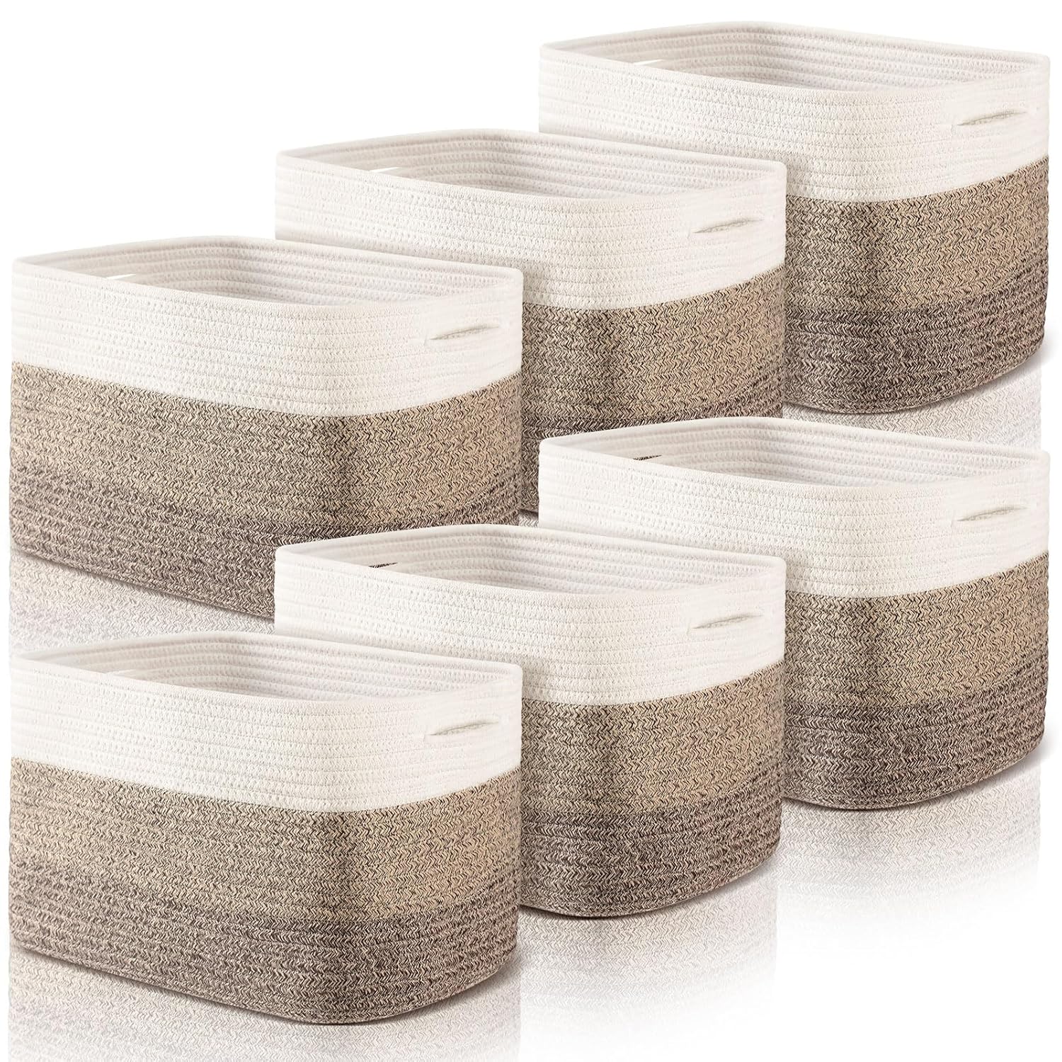 Geetery 6 Pack Storage Baskets for Organizing Your Space