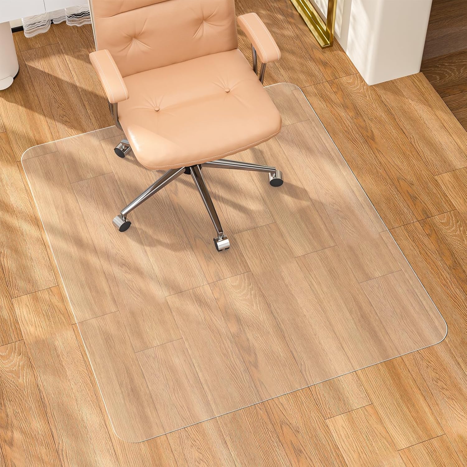 Tonaus Chair Mat for Hard Floors - Durable PVC Floor Protector
