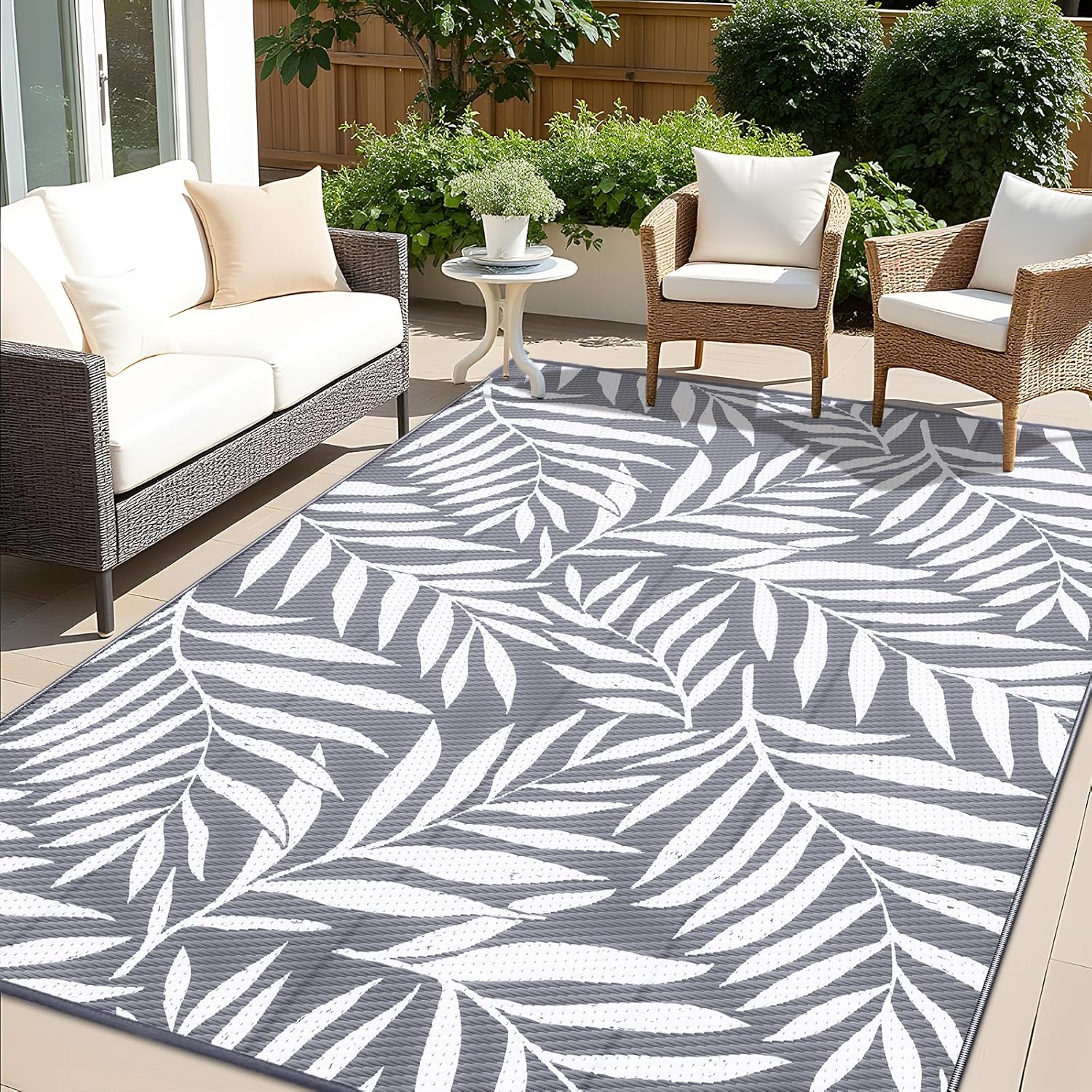 OLANLY Waterproof Outdoor Rug 9x12 ft for Stylish Spaces