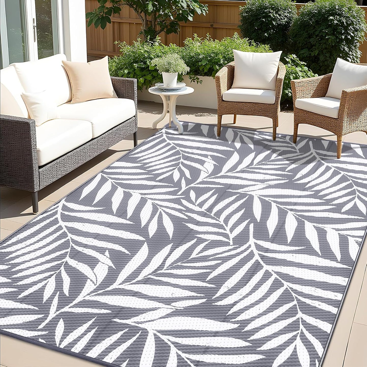 OLANLY Waterproof Outdoor Rug 8x10 ft for Stylish Patios