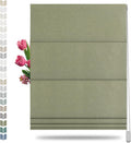 Blackout Roman Shades Linen Window Blinds - Room Darkening, Thermal