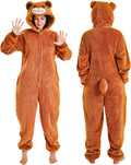 Unisex Animal Onesie Costume Pajamas - Cozy Flannel Hooded Suit
