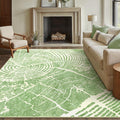 Bavni 8x10 Area Rugs for Living Room, Playroom, Pale Green