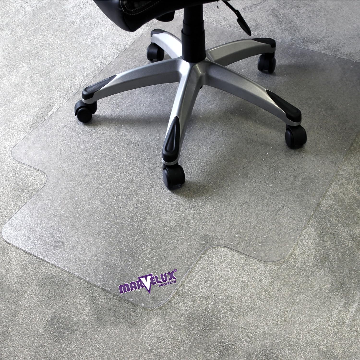 Marvelux High Pile Carpet Chair Mat - Heavy Duty Clear Protector