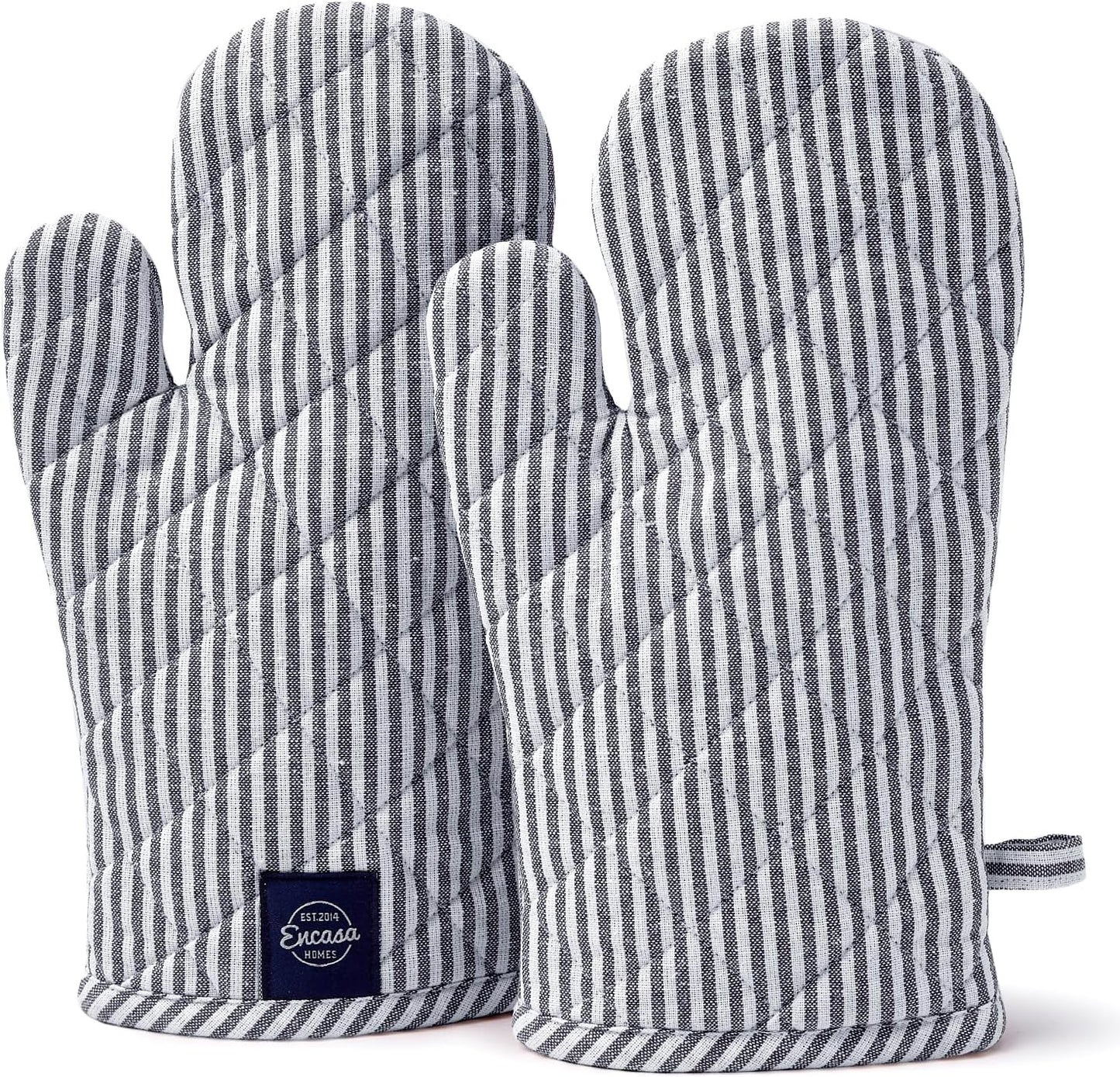 Encasa Homes Heat Resistant Oven Gloves - Safe Kitchen Baking Mitts