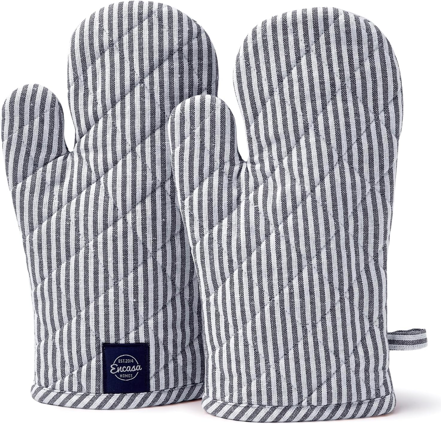 Encasa Homes Heat Resistant Oven Gloves - Safe Kitchen Baking Mitts